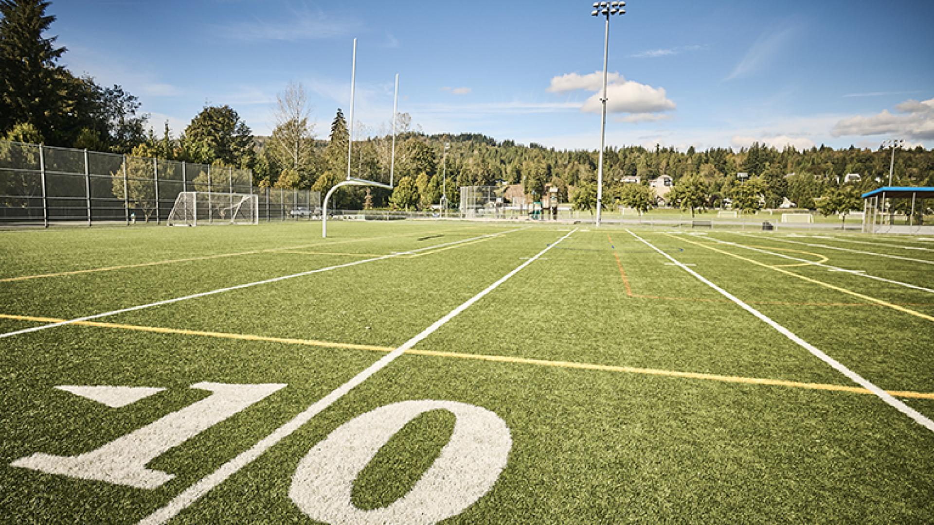 Turf field at Mission Sports Park