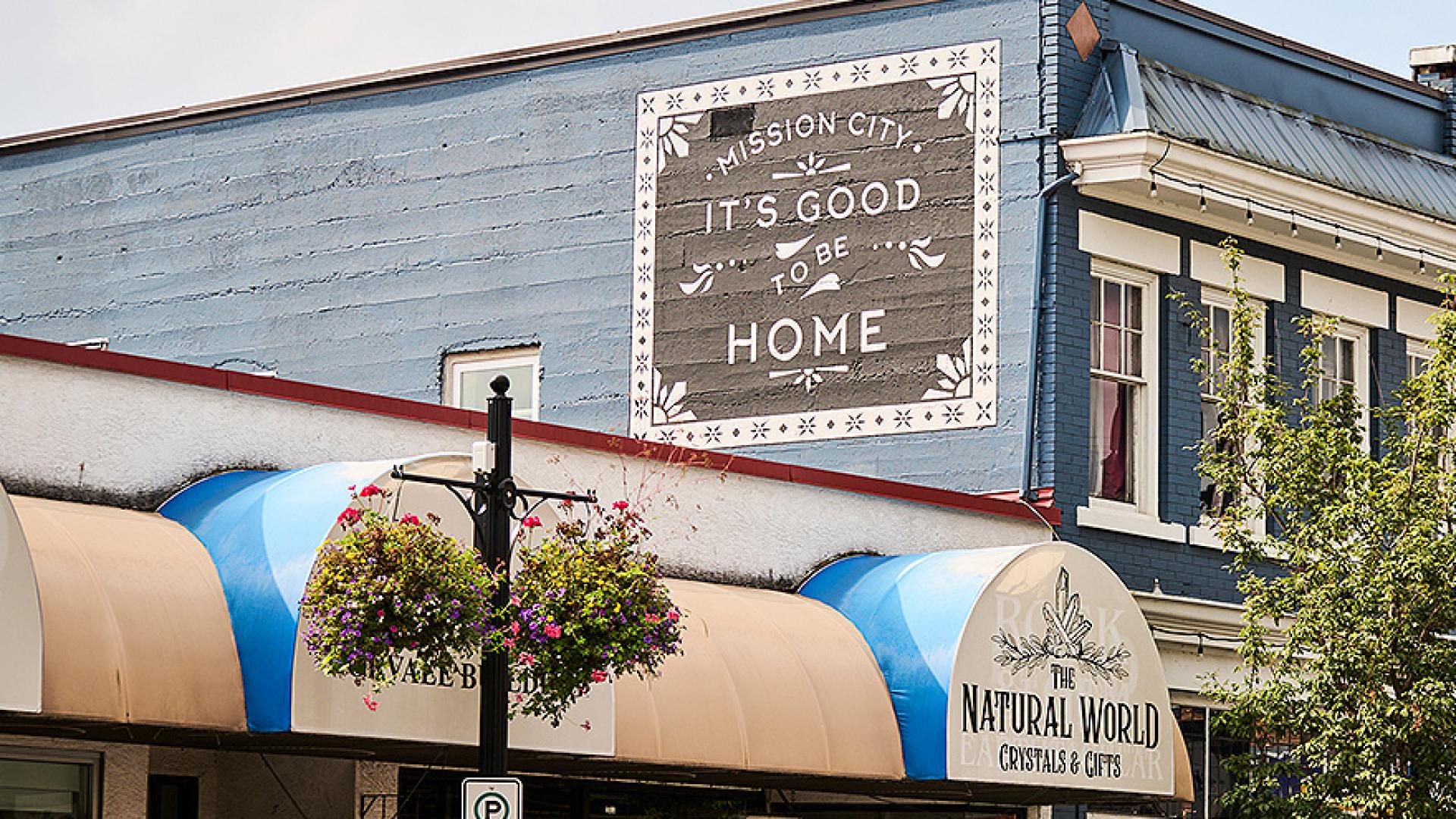 Mural in downtown Mission